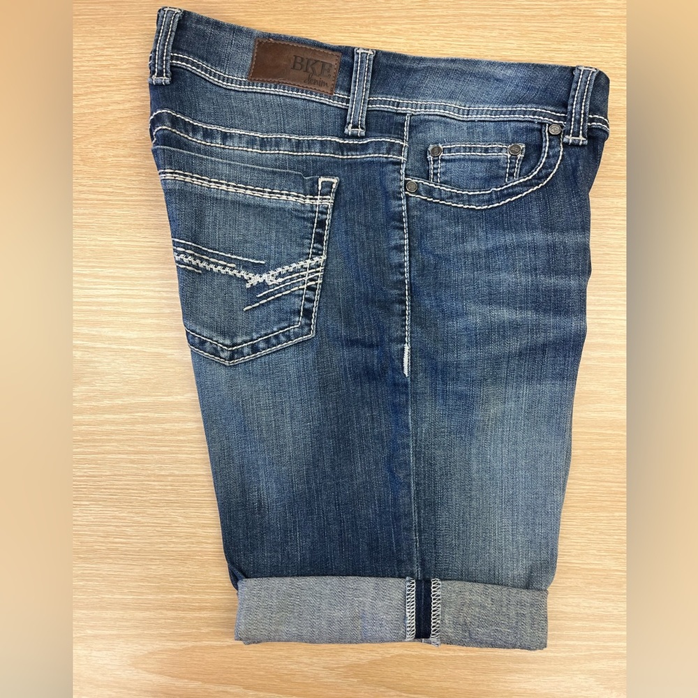 BKE denim Dakota Bermuda shorts.